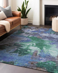 Addison Rugs Iriara Green Washable Indoor-Outdoor Rug