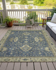 Addison Rugs Iriaris Blue Washable Indoor-Outdoor Rug