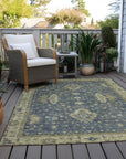 Addison Rugs Iriaris Blue Washable Indoor-Outdoor Rug