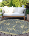 Addison Rugs Iriaris Blue Washable Indoor-Outdoor Rug