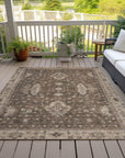 Addison Rugs Iriaris Brown Washable Indoor-Outdoor Rug
