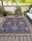 Addison Rugs Iriaris Purple Washable Indoor-Outdoor Rug