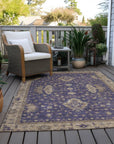 Addison Rugs Iriaris Purple Washable Indoor-Outdoor Rug