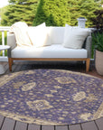 Addison Rugs Iriaris Purple Washable Indoor-Outdoor Rug