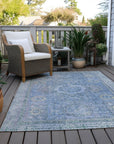 Addison Rugs Irias Blue Washable Indoor-Outdoor Rug