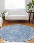 Addison Rugs Irias Blue Washable Indoor-Outdoor Rug