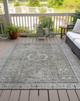 Addison Rugs Irias Gray Washable Indoor-Outdoor Rug