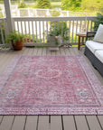 Addison Rugs Irias Pink Washable Indoor-Outdoor Rug