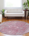Addison Rugs Irias Pink Washable Indoor-Outdoor Rug
