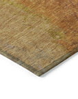 Addison Rugs Iriel Orange Washable Indoor-Outdoor Rug