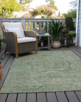 Addison Rugs Iriir Green Washable Indoor-Outdoor Rug