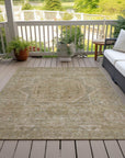 Addison Rugs Iriir Tan Washable Indoor-Outdoor Rug