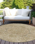 Addison Rugs Iriir Tan Washable Indoor-Outdoor Rug