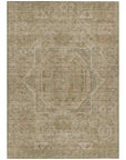 Addison Rugs Iriir Tan Washable Indoor-Outdoor Rug