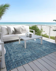 Addison Rugs Iriira Blue Washable Indoor-Outdoor Rug