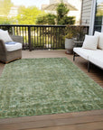 Addison Rugs Iriira Green Washable Indoor-Outdoor Rug