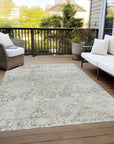 Addison Rugs Iriius Gray Washable Indoor-Outdoor Rug
