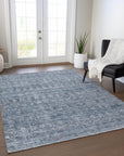 Addison Rugs Irion Blue Washable Indoor-Outdoor Rug