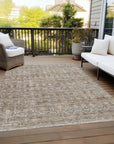 Addison Rugs Irion Brown Washable Indoor-Outdoor Rug