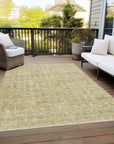 Addison Rugs Irion Gold Washable Indoor-Outdoor Rug