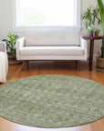 Addison Rugs Irion Green Washable Indoor-Outdoor Rug