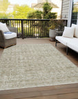 Addison Rugs Irion Taupe Washable Indoor-Outdoor Rug