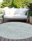 Addison Rugs Irion Teal Washable Indoor-Outdoor Rug