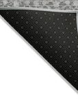 Irior Gray Washable Indoor-Outdoor Rug
