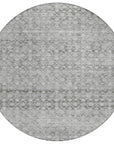 Irior Gray Washable Indoor-Outdoor Rug