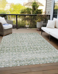 Addison Rugs Irior Green Washable Indoor-Outdoor Rug