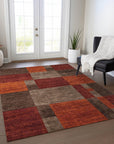 Addison Rugs Iriyn Brown Washable Indoor-Outdoor Rug