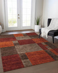 Addison Rugs Iriyn Brown Washable Indoor-Outdoor Rug
