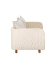 Ivory Coast Fabric Outdoor Loveseat