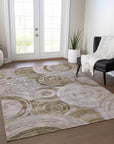 Addison Rugs Jaelain Brown Washable Indoor-Outdoor Rug