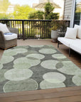 Addison Rugs Jaelanor Green Washable Indoor-Outdoor Rug