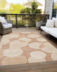 Addison Rugs Jaelanor Orange Washable Indoor-Outdoor Rug