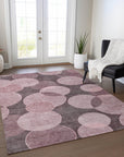 Addison Rugs Jaelanor Pink Washable Indoor-Outdoor Rug
