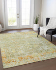 Addison Rugs Jaelara Green Washable Indoor-Outdoor Rug