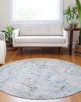 Addison Rugs Jaelaris Blue Washable Indoor-Outdoor Rug