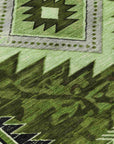 Addison Rugs Jaelas Green Washable Indoor-Outdoor Rug