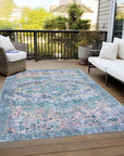 Addison Rugs Jaelien Denim Washable Indoor-Outdoor Rug