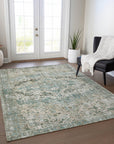 Addison Rugs Jaelien Green Washable Indoor-Outdoor Rug