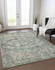 Addison Rugs Jaelien Green Washable Indoor-Outdoor Rug