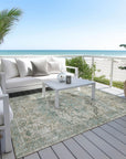 Addison Rugs Jaelien Green Washable Indoor-Outdoor Rug