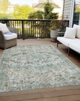 Addison Rugs Jaelien Green Washable Indoor-Outdoor Rug