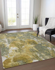 Addison Rugs Jaelion Brown Washable Indoor-Outdoor Rug