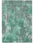 Addison Rugs Jaelion Teal Washable Indoor-Outdoor Rug