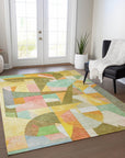 Addison Rugs Jaelira Gold Washable Indoor-Outdoor Rug