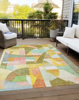 Addison Rugs Jaelira Gold Washable Indoor-Outdoor Rug