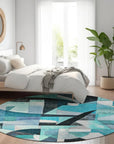 Addison Rugs Jaelira Teal Washable Indoor-Outdoor Rug